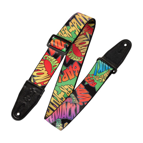 Levy's Graphic Waves Series Guitar Strap, Onomatopoeia (MPD2-036)