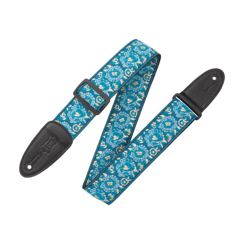Levy's Boho Jacquard Series Guitar Strap, Blue (M8AS-BLU)