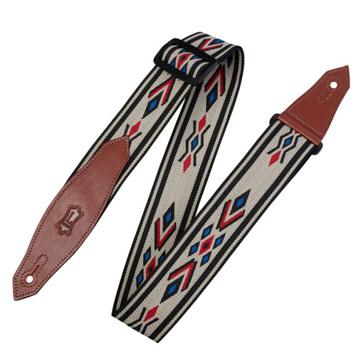 Levy's Tribal Rhythms Series Guitar Strap, Blue Diamond (MSSN80-MLT)