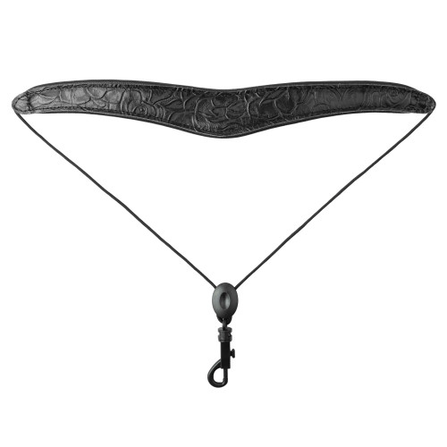Levy's Saxophone Leather Series Saxophone Strap, Black Rose (M27W-003)