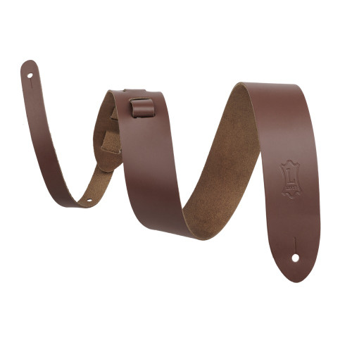 Levy's Lead Leather Series Guitar Strap, Brown (M12-BRN)