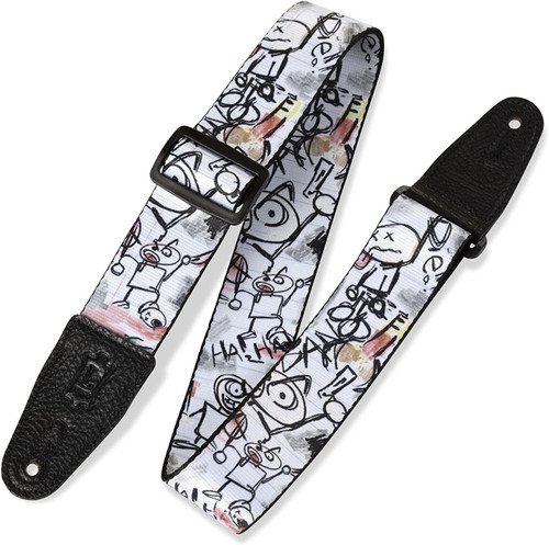 Levy's 2" Polyester Guitar Strap - Stickman's Revenge design (MPD2-006)