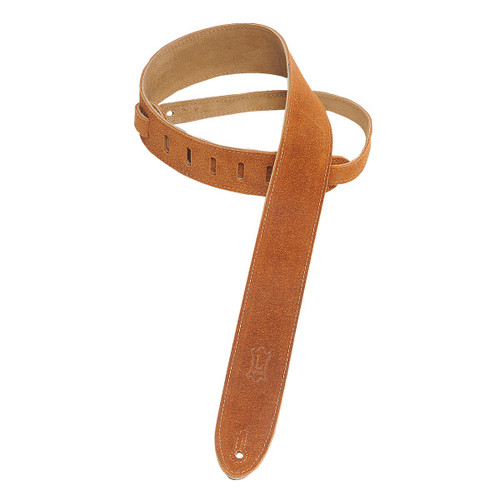 Levy's Simply Suede Series Guitar Strap, Honey · 2.00in wide (MS12-HNY)