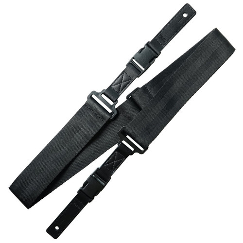 Richter Snapbuckle Quick-Release Nylon Guitar Strap, Black (1817)