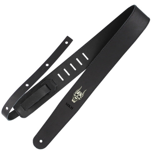 Richter Matt Heafy Signature Leather Guitar Strap, Black (1517MKH)