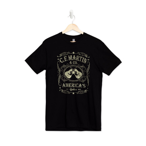 Martin 18C0000L Dual Guitar T-Shirt Black Large