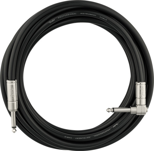 Fender Professional Series Kill Switch Instrument Cable Black 15ft (4.5m) Straight/Angle