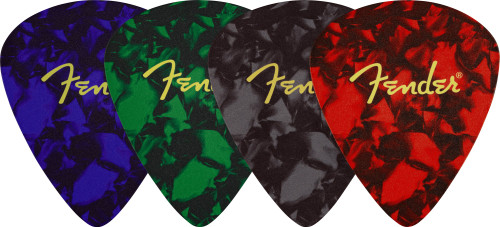 Fender Pick Shape Logo Leather Coasters (4-Pack)