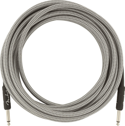 Fender Professional Series Tweed Instrument Cable White Tweed 18.6ft (5.5m) Straight/Straight