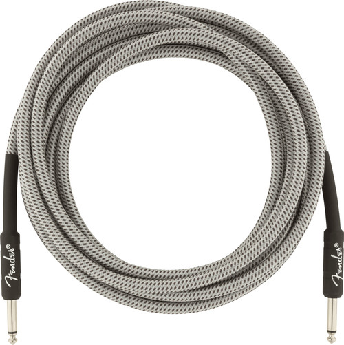 Fender Professional Series Tweed Instrument Cable White Tweed 15ft (4.5m) Straight/Straight