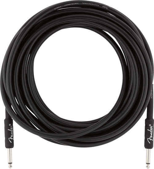 Fender Professional Series Instrument Cable Black 25ft (7.5m) Straight/Straight