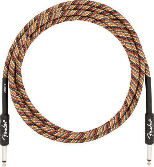 Fender Festival Instrument Cable Rainbow 10ft (3m) Straight/Straight