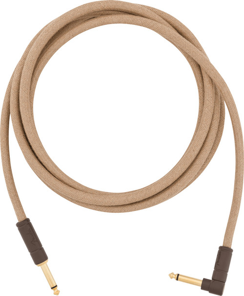 Fender Festival Hemp Instrument Cable Natural 10ft (3m) Straight/Angle