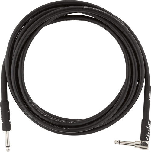 Fender Professional Series Instrument Cable Black 10ft (3m) Straight/Angle