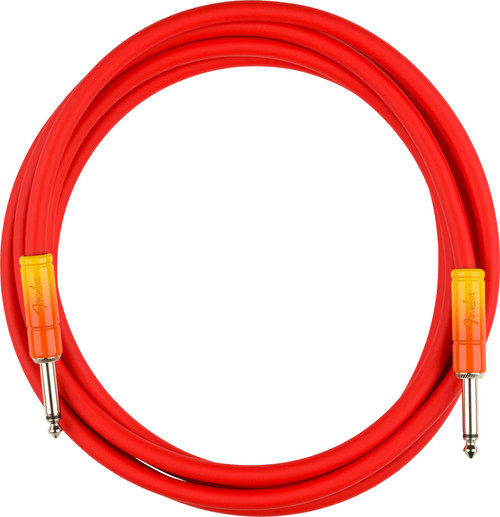 Fender Ombre Instrument Cable Tequila Sunrise 10ft (3m) Straight/Straight