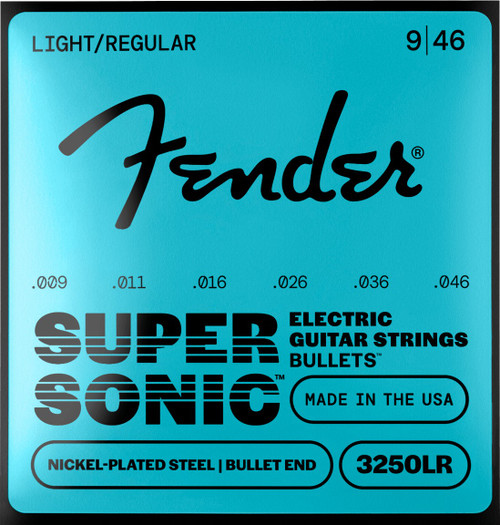 Fender SuperSonic Bullets 3250LR Nickel-Plated Steel Electric Guitar Strings 9-46