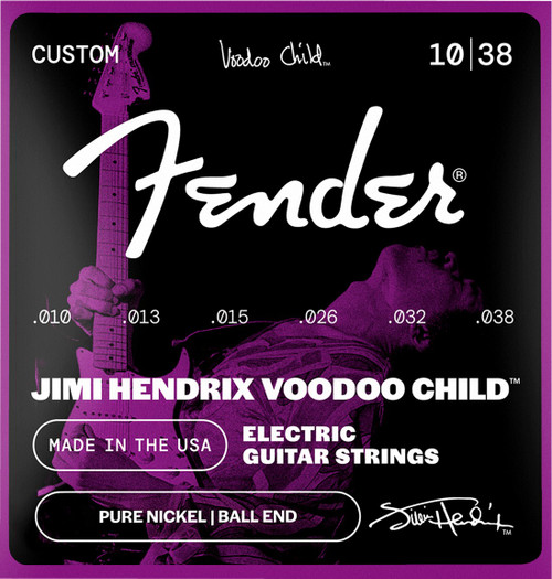 Fender Jimi Hendrix Voodoo Child Electric Guitar Strings 10-38 Ball End