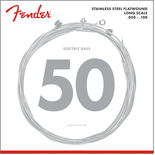 Fender SubSonic 9050ML Flatwound Stainless Steel Bass Strings 50-100 (original packaging)