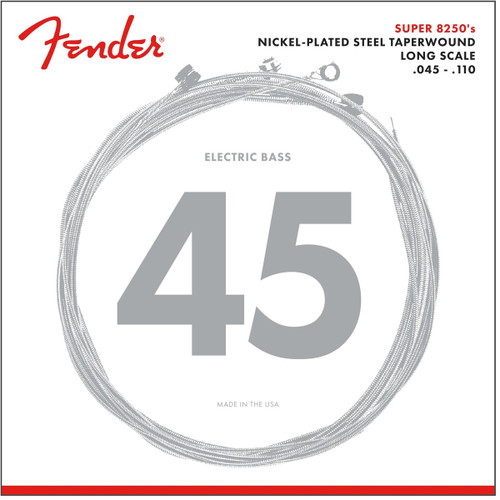 Fender SubSonic 8250M Taper Wound Nickel-Plated Steel Bass Strings 45-110 (original packaging)