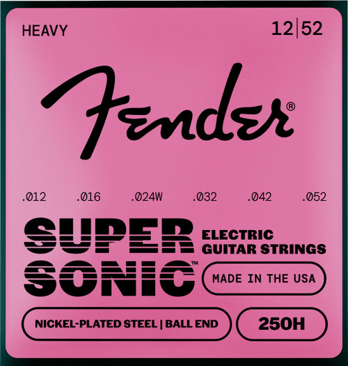 Fender SuperSonic 250H Nickel-Plated Steel Guitar Strings 12-52