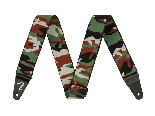 Fender WeighLess Guitar Strap Woodland Camo 2in (5cm)