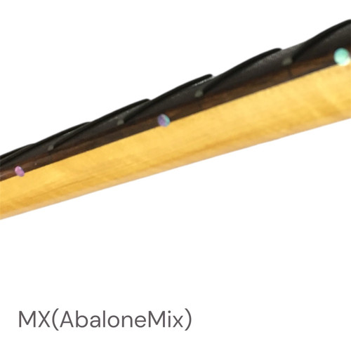 Jockomo 1/8 in. (3 mm) Side Dot Inlay Stickers, Abalone Mix