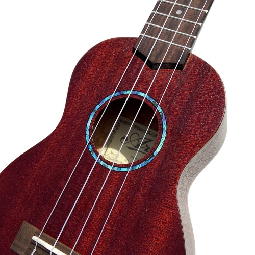 Jockomo Classic Soundhole Rosette Inlay Sticker for Ukulele, Abalone Blue, Soprano