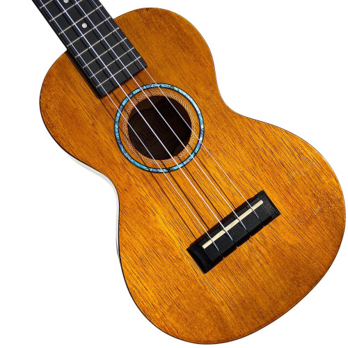 Jockomo Classic Soundhole Rosette Inlay Sticker for Ukulele, Abalone Blue, Concert