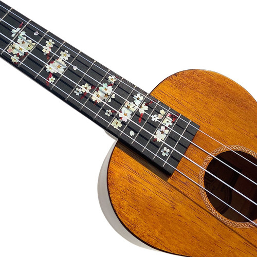 Jockomo Cherry Blossom Tree Fretboard Inlay Sticker for Ukulele, Tenor