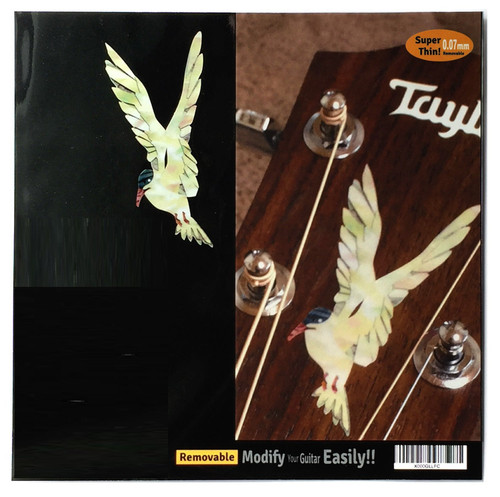 Jockomo Sea Swallow Headstock Inlay Sticker, Facing Left (1 Piece)