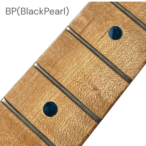 Jockomo Custom Dot Fret Marker Inlay Stickers, Black Pearl
