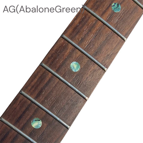 Jockomo Custom Dot Fret Marker Inlay Stickers, Abalone Green