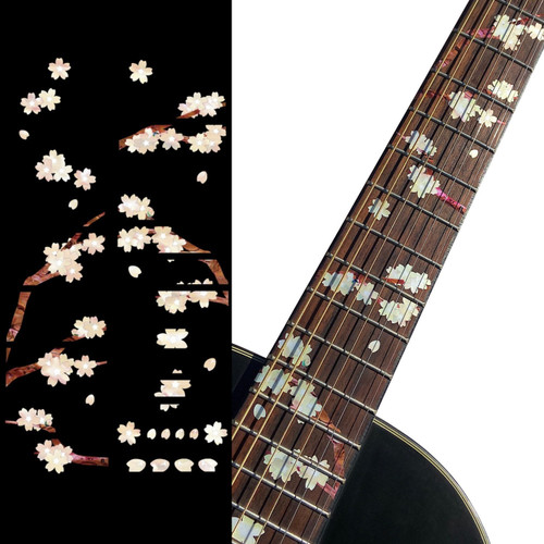 Jockomo Cherry Blossom Tree Fretboard Inlay Sticker