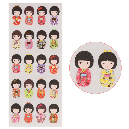 PYLON Kimono Girl Washi Stickers - Made in Japan