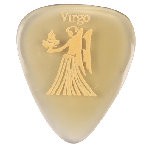 Timber Tones Zodiac Tones Guitar Pick - Virgo, Clear Horn