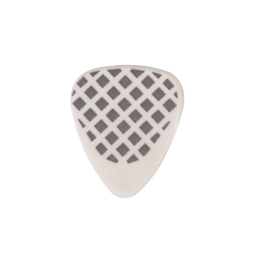 Timber Tones Grip Tones Guitar Pick - Buffalo Bone, Black Criss-Cross Grip
