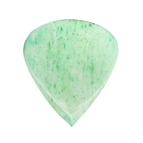 Timber Tones Jazzy Tones Guitar Pick - Green Buffalo Bone