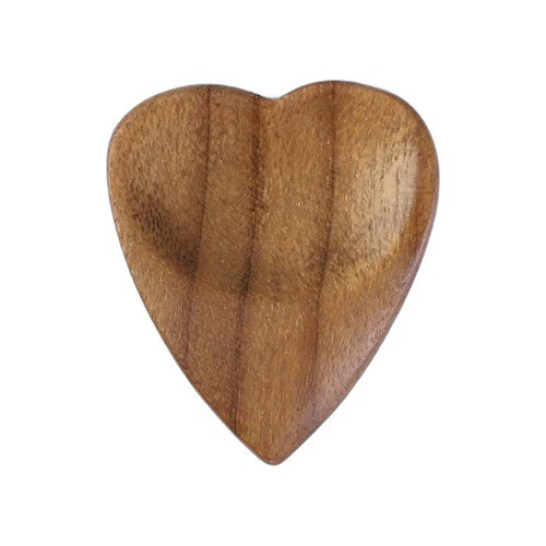 Timber Tones Heart Tones Guitar Pick - Indian Teak