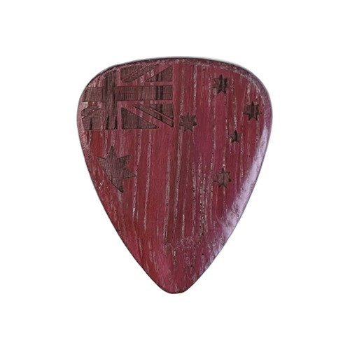 Timber Tones Flag Tones Guitar Pick - Southern Cross Purple Heart