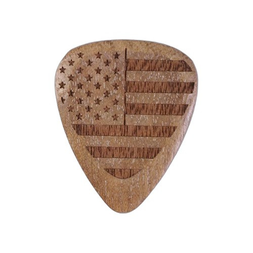 Timber Tones Flag Tones Guitar Pick - Stars and Stripes Rose Apple