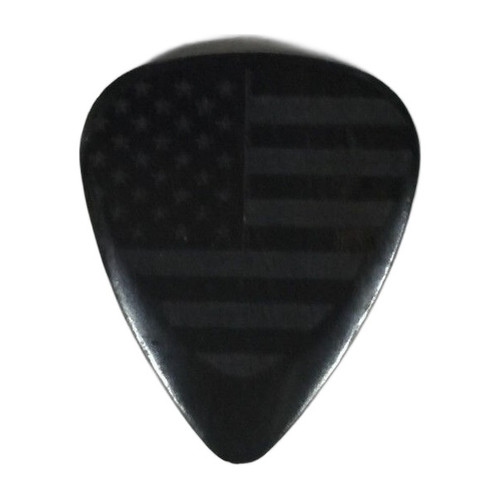 Timber Tones Flag Tones Guitar Pick - Stars and Stripes African Ebony