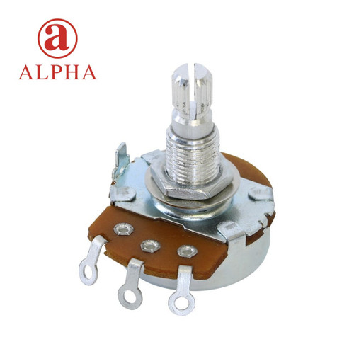 Hosco Alpha ALP-500B 24mm Potentiometer, 500K Linear Taper, Metric Shaft