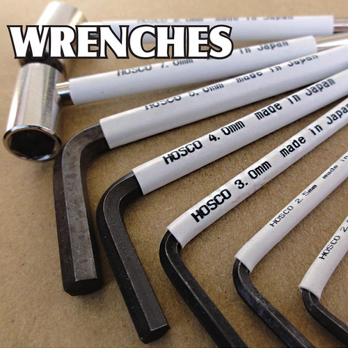 Hosco L-Shaped Hex (Allen) Wrench, Metric 1.27-5mm, Made in Japan (Single)