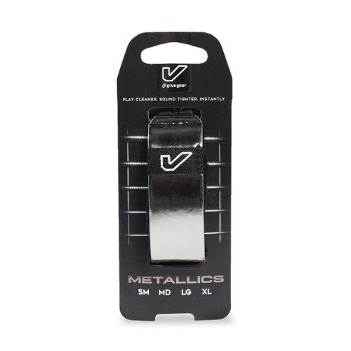 Gruv Gear FretWraps Metallics Edition String Dampener Titanium Small