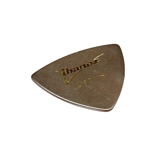 Ibanez PS8M-BR Rounded Triangle Guitar Pick Medium 0.80mm Gray Gold Logo