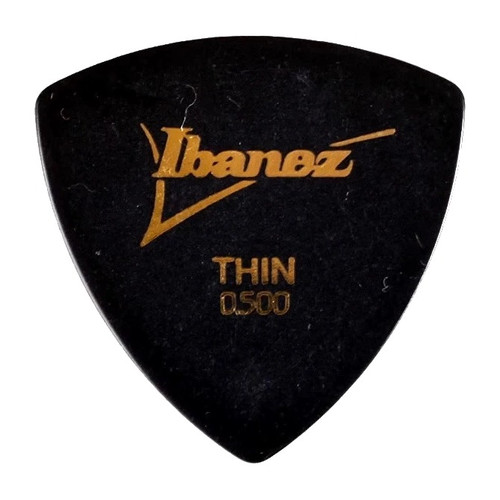 Ibanez H4T-BK Rounded Triangle Guitar Pick Thin 0.50mm Black