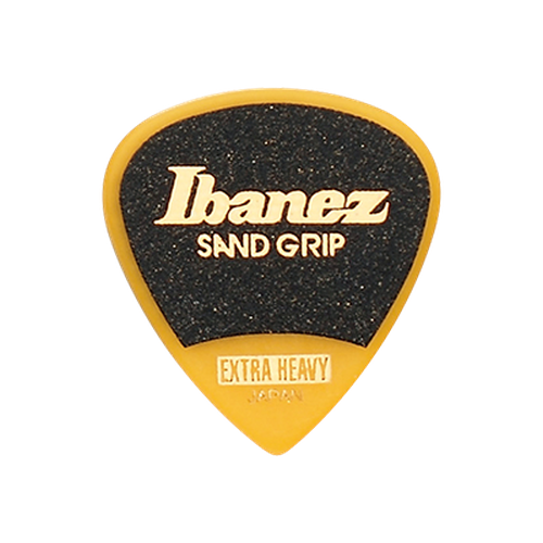 Ibanez Grip Wizard Sand Grip PA16XSG-YE Guitar Pick Short Teardrop Extra Heavy 1.2mm Yellow