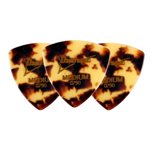 Ibanez H4M-SH Rounded Triangle Guitar Pick Medium 0.75mm Shell (3-Pack)