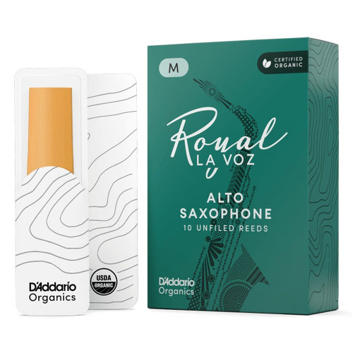 Rico Royal La Voz by D'Addario Alto Saxophone Reeds, Strength Medium - 10 Pack