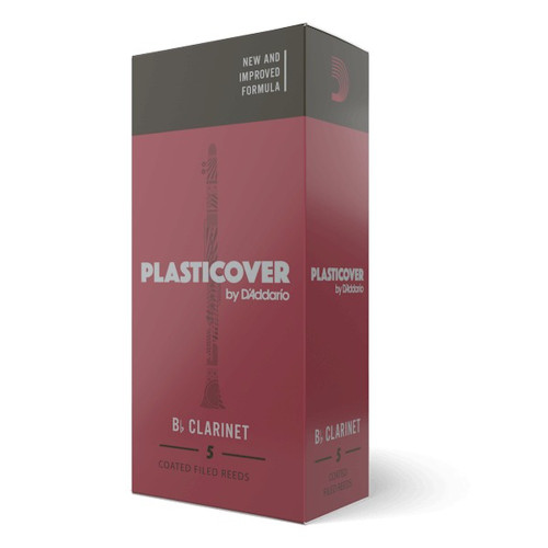 Rico Plasticover by D'Addario Bb Clarinet Reeds, Strength 3.0 - 5 Pack